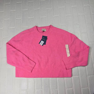 Universal Thread Pink Cropped Boxy Sweater Medium